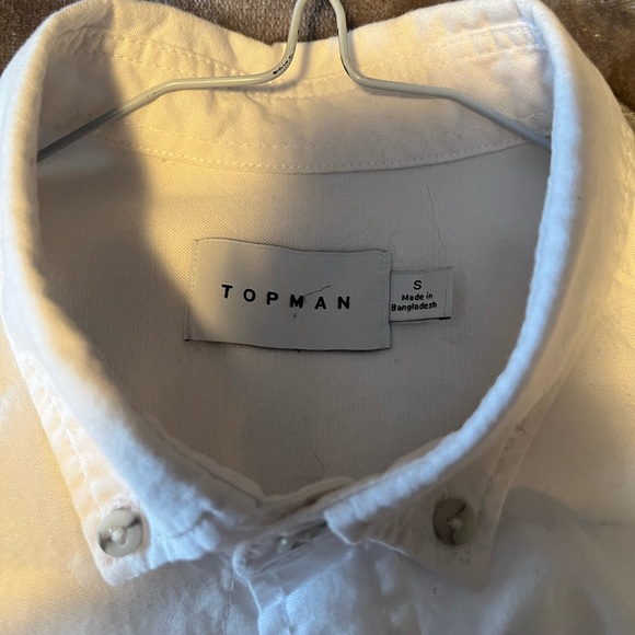 TOPMAN white short sleeve button down shirt - Picture 2 of 5